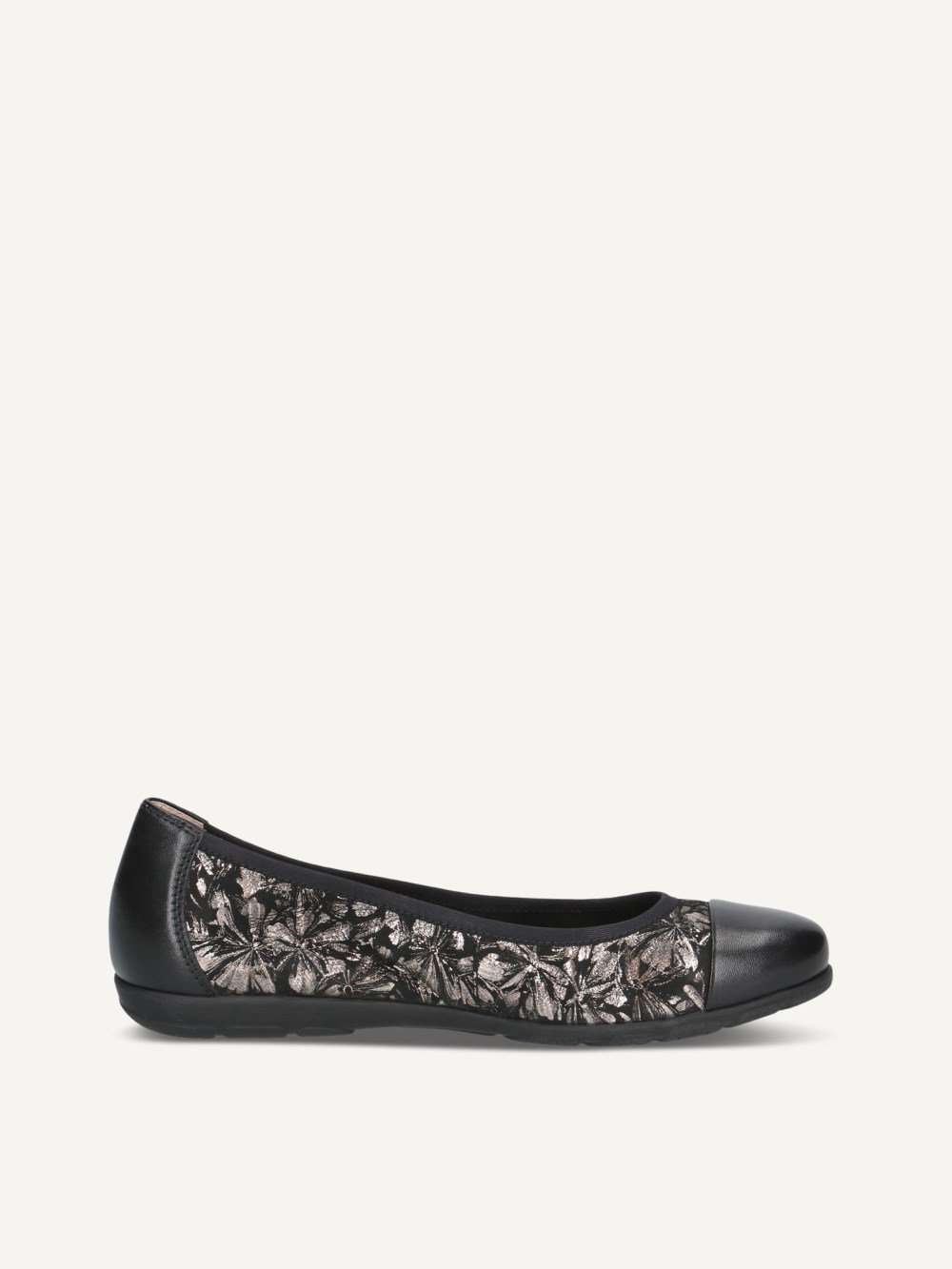 Caprice Ballerina - Schwarz / Gunmetal