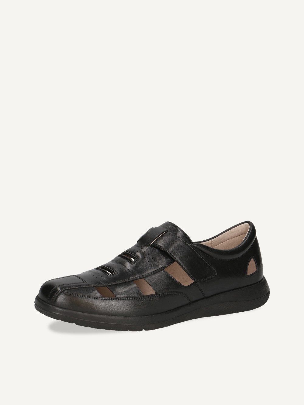 Caprice Slipper - Schwarzes Nappaleder