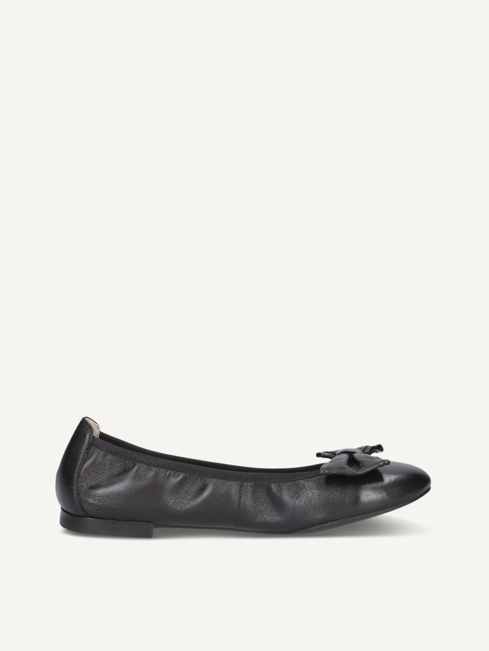 Caprice Ballerina - Schwarzes Nappaleder
