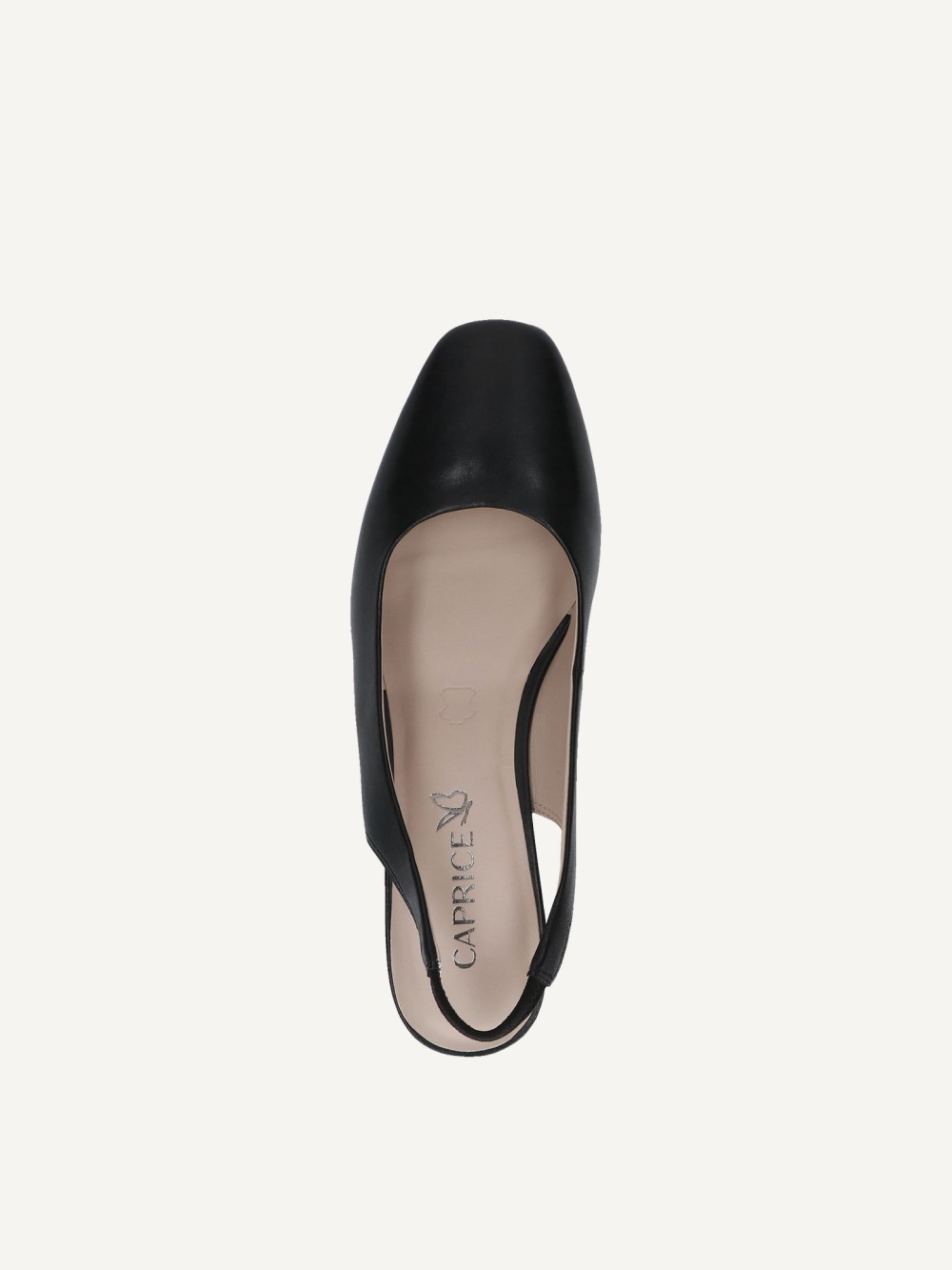 Caprice Slingpumps - Schwarzes Nappaleder