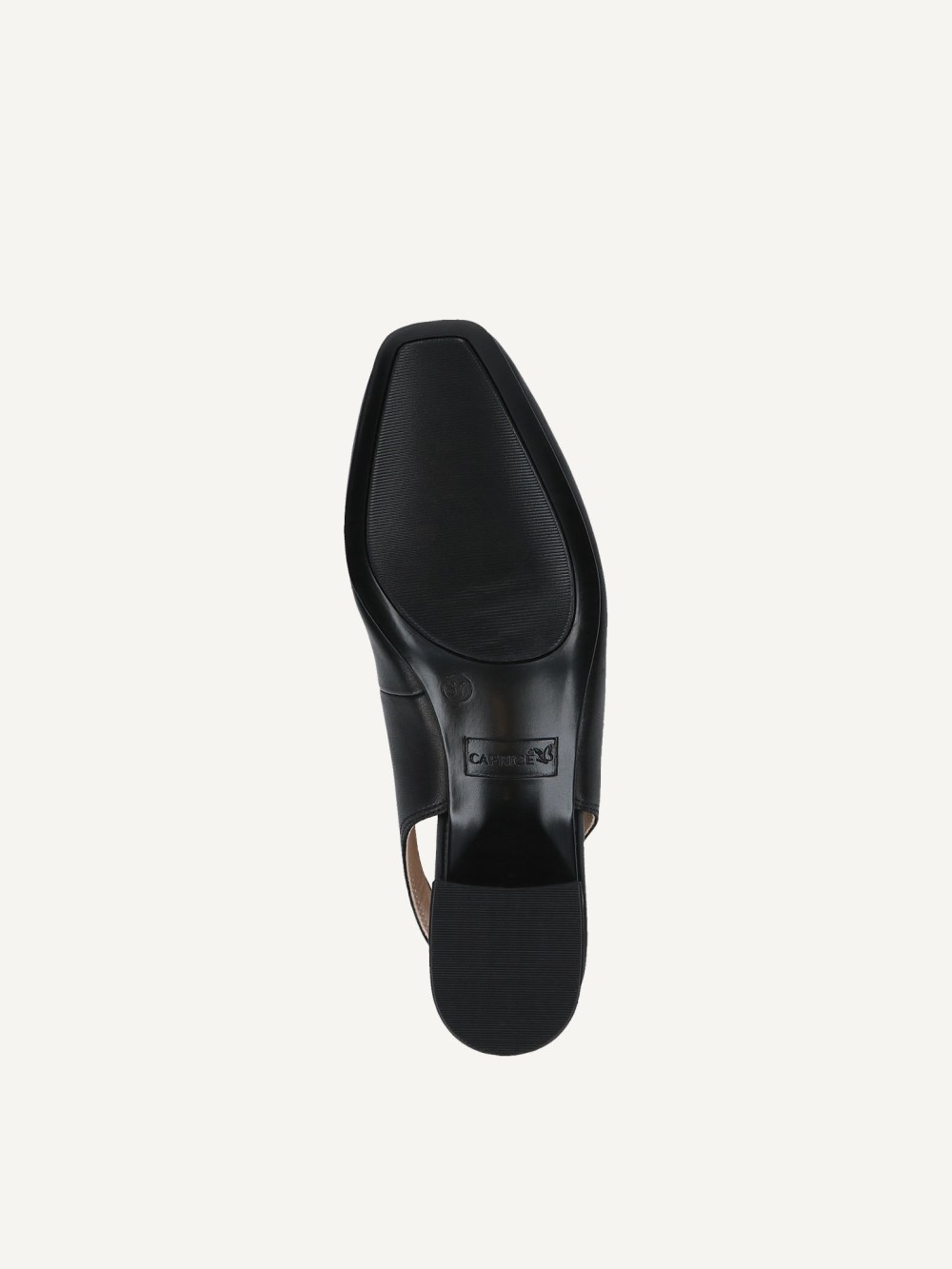 Caprice Slingpumps - Schwarzes Nappaleder