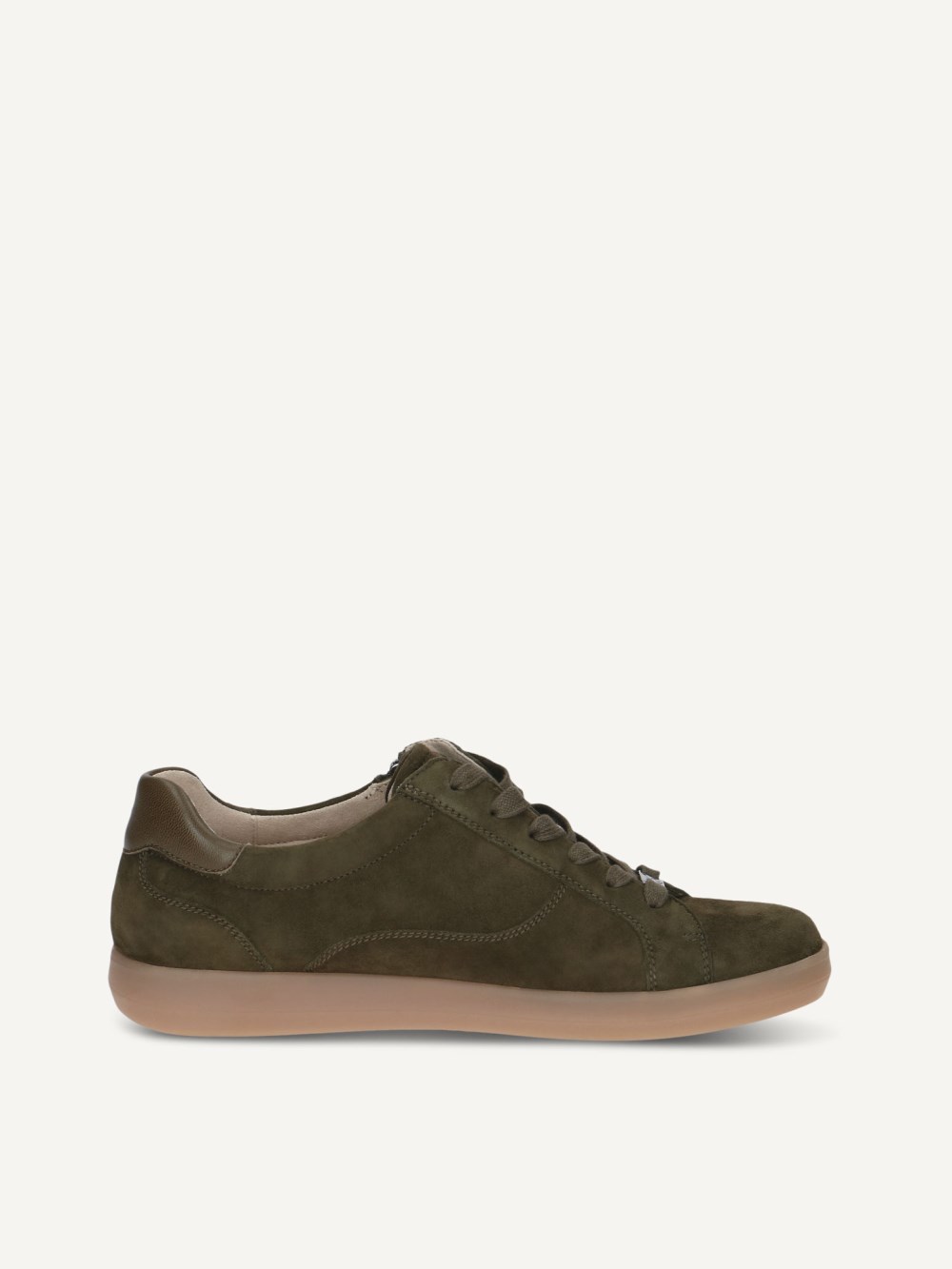 Caprice Sneaker - Khakifarbenes Wildleder
