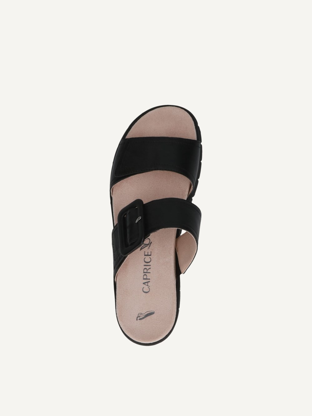 Caprice Pantolette - Schwarze Sohle