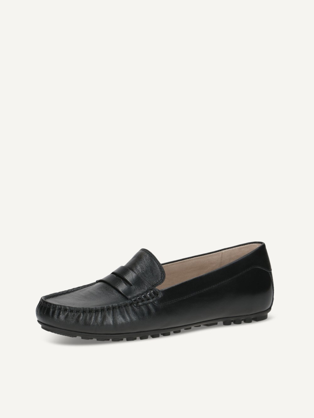Caprice Moccassin - Schwarzes Nappa