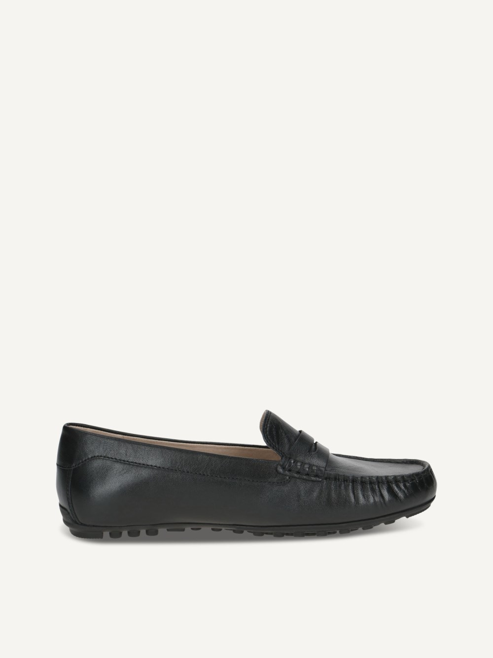 Caprice Moccassin - Schwarzes Nappa