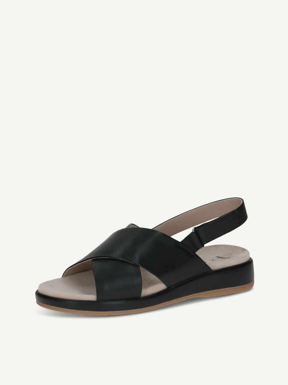Caprice Sandale - Schwarzes Nappa
