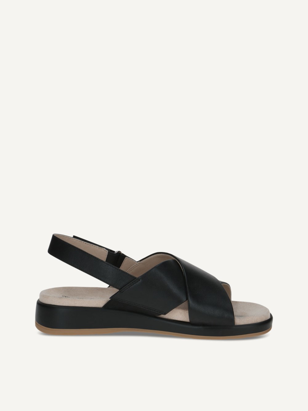 Caprice Sandale - Schwarzes Nappa