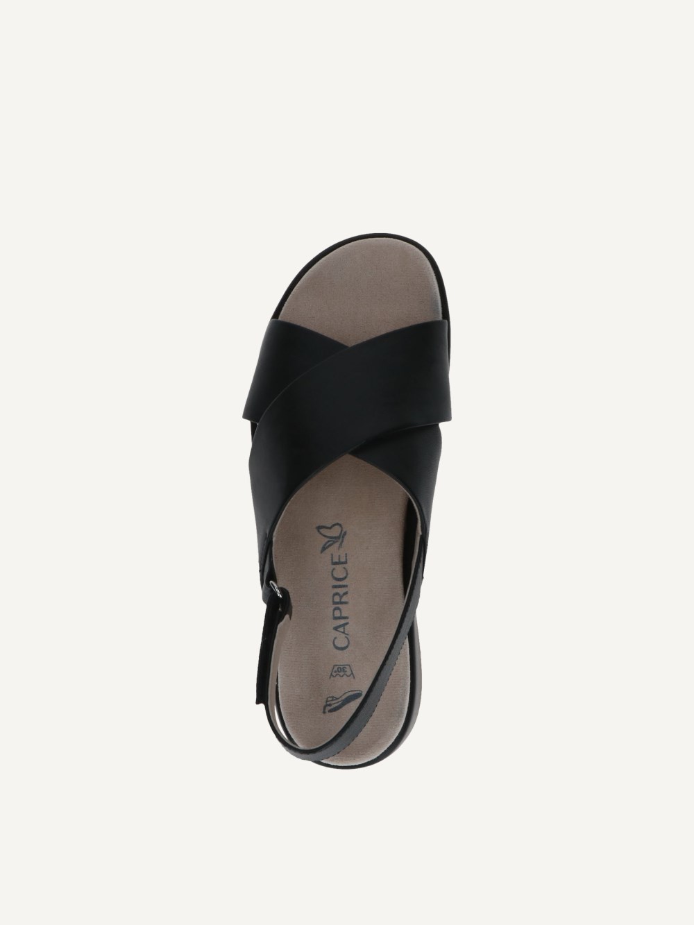 Caprice Sandale - Schwarzes Nappa