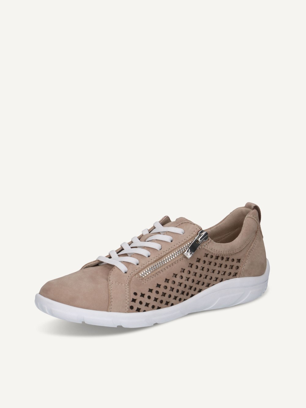 Caprice Sneaker - Sandfarbenes Wildleder