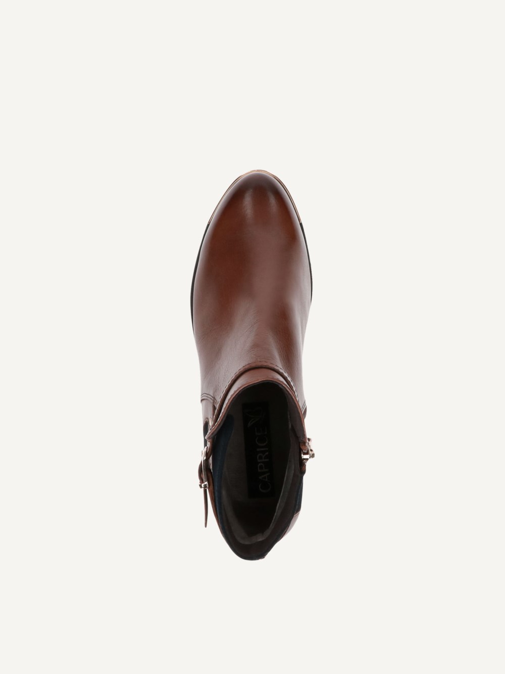 Caprice Stiefelette - Cognacfarbenes Comb