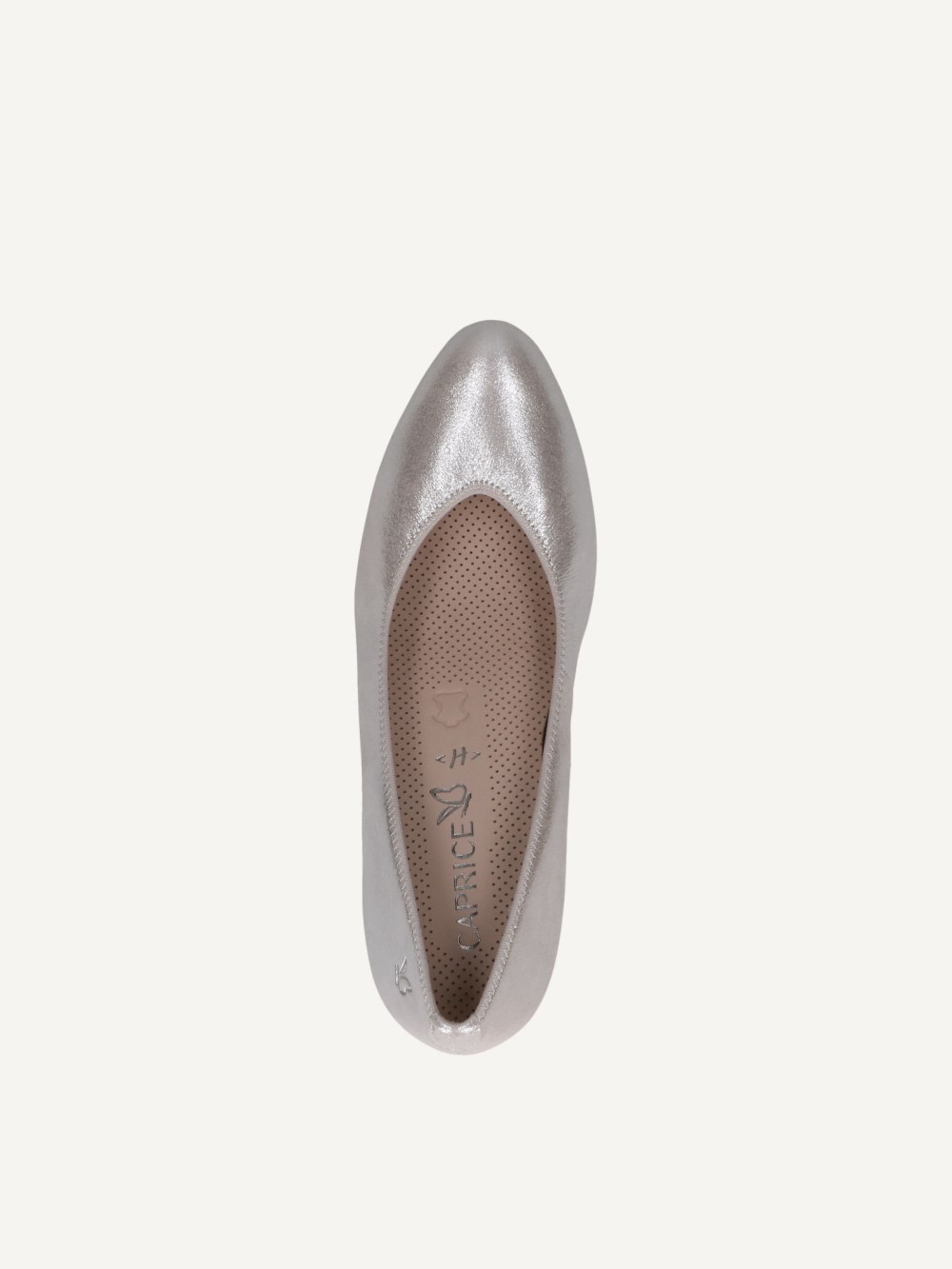Caprice Pumps - Taupe Metallic
