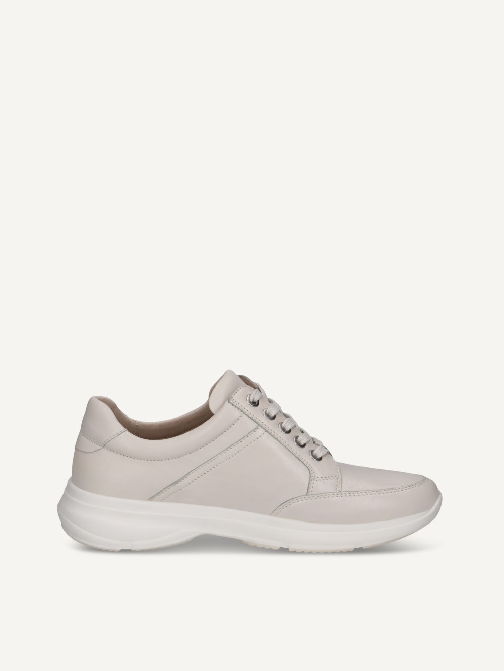Caprice Sneaker - Cremeweißes Nappaleder