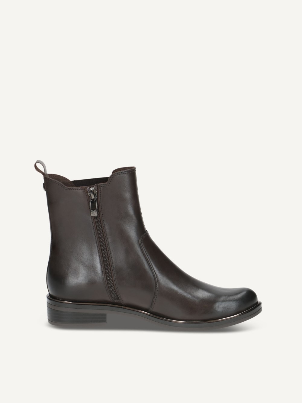 Caprice Stiefelette - Dunkelbraunes Nappa