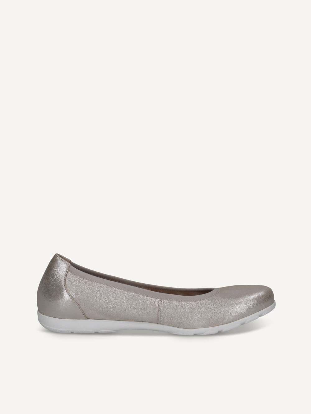 Caprice Ballerina - Taupe Metallic