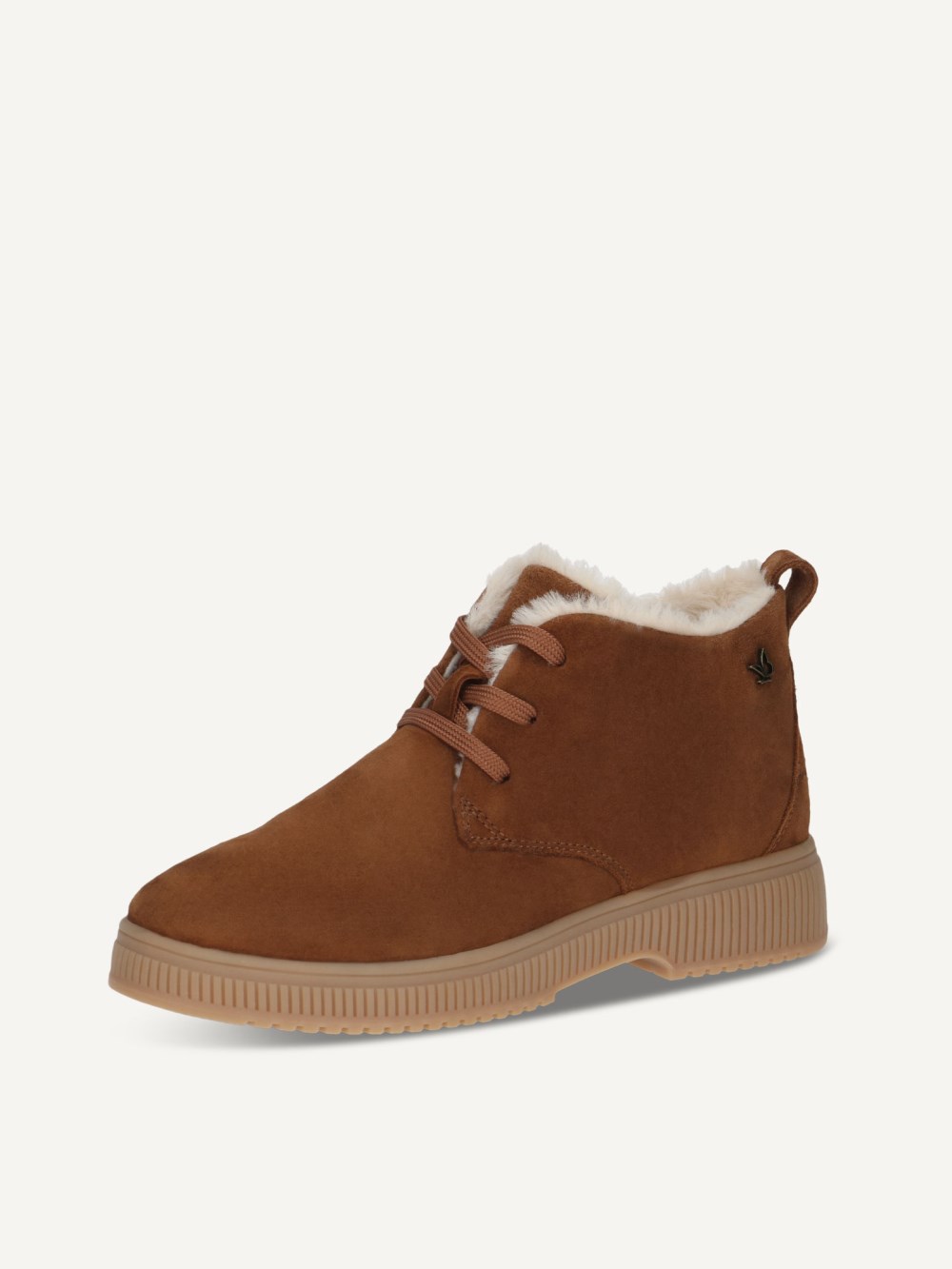 Caprice Stiefelette - Cognacfarbenes Wildleder