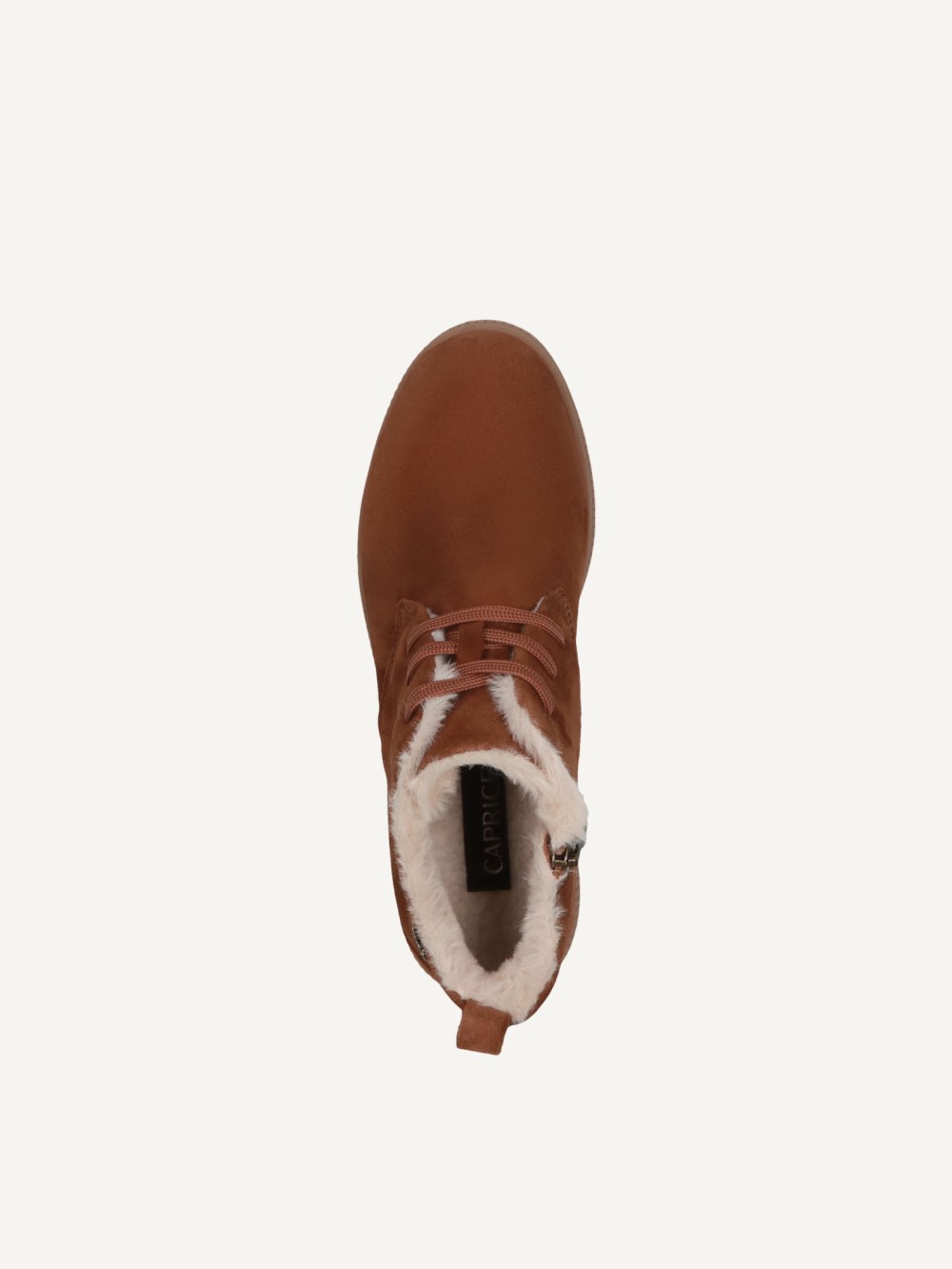 Caprice Stiefelette - Cognacfarbenes Wildleder