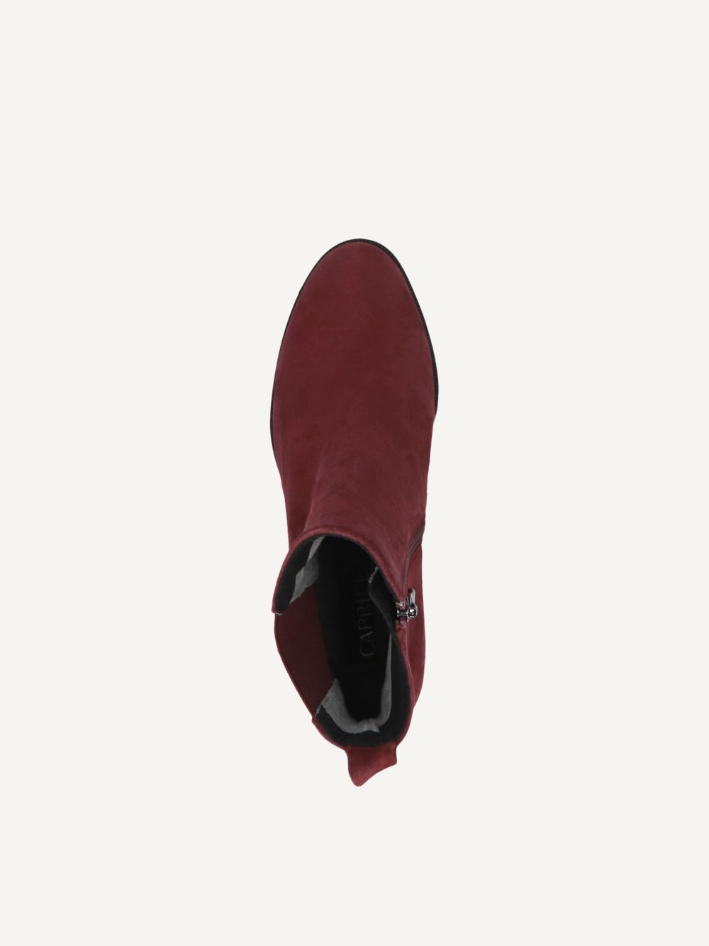 Caprice Stiefelette - Bordeauxfarbenes Wildleder