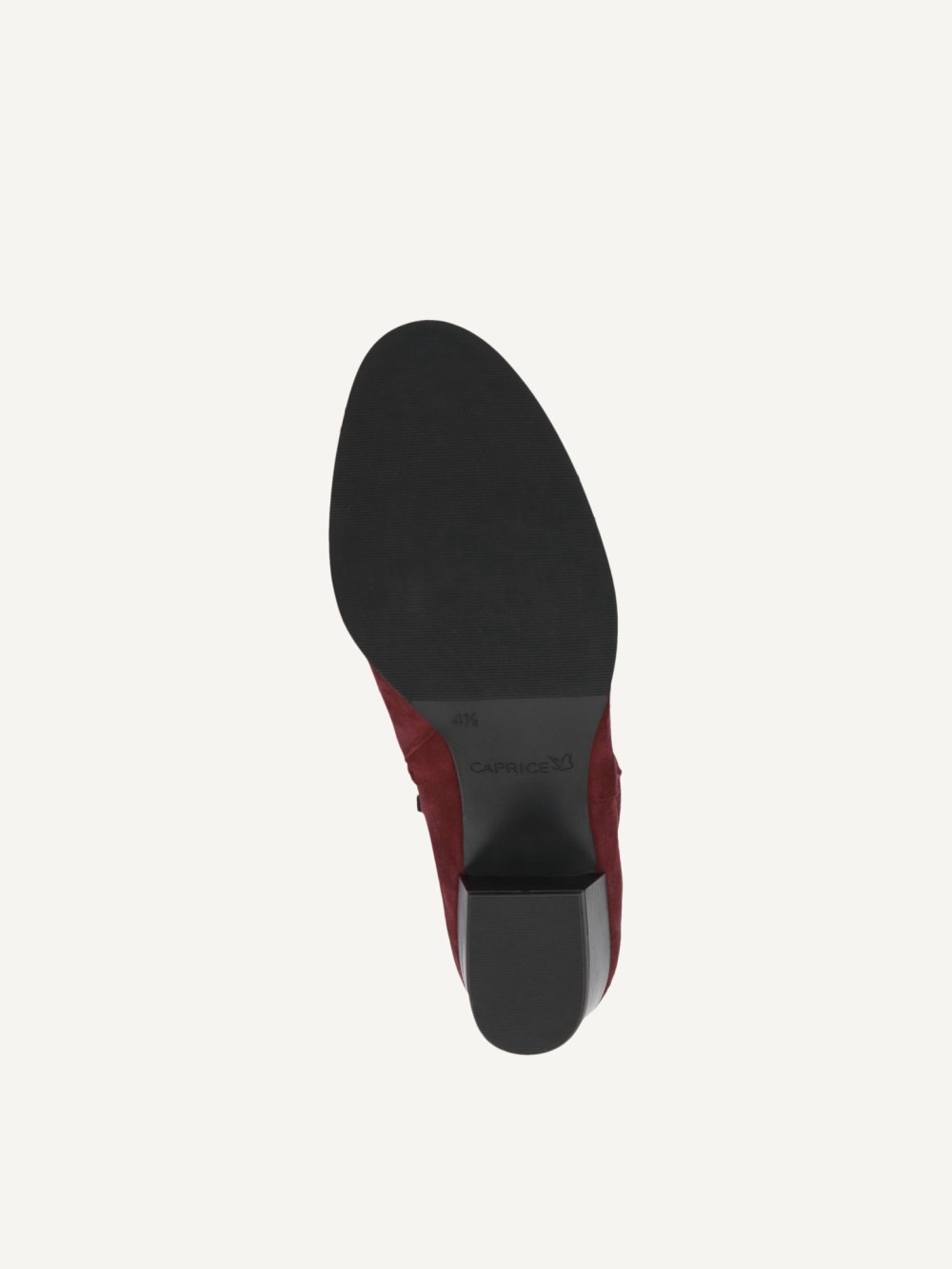 Caprice Stiefelette - Bordeauxfarbenes Wildleder