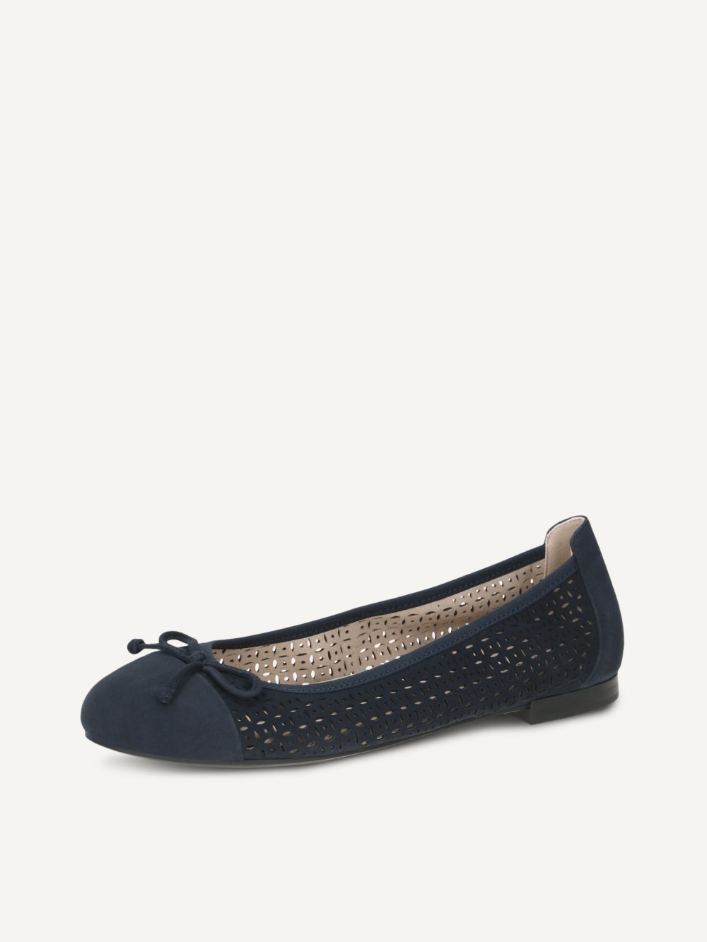 Caprice Ballerina - Ozeanfarbenes Wildleder