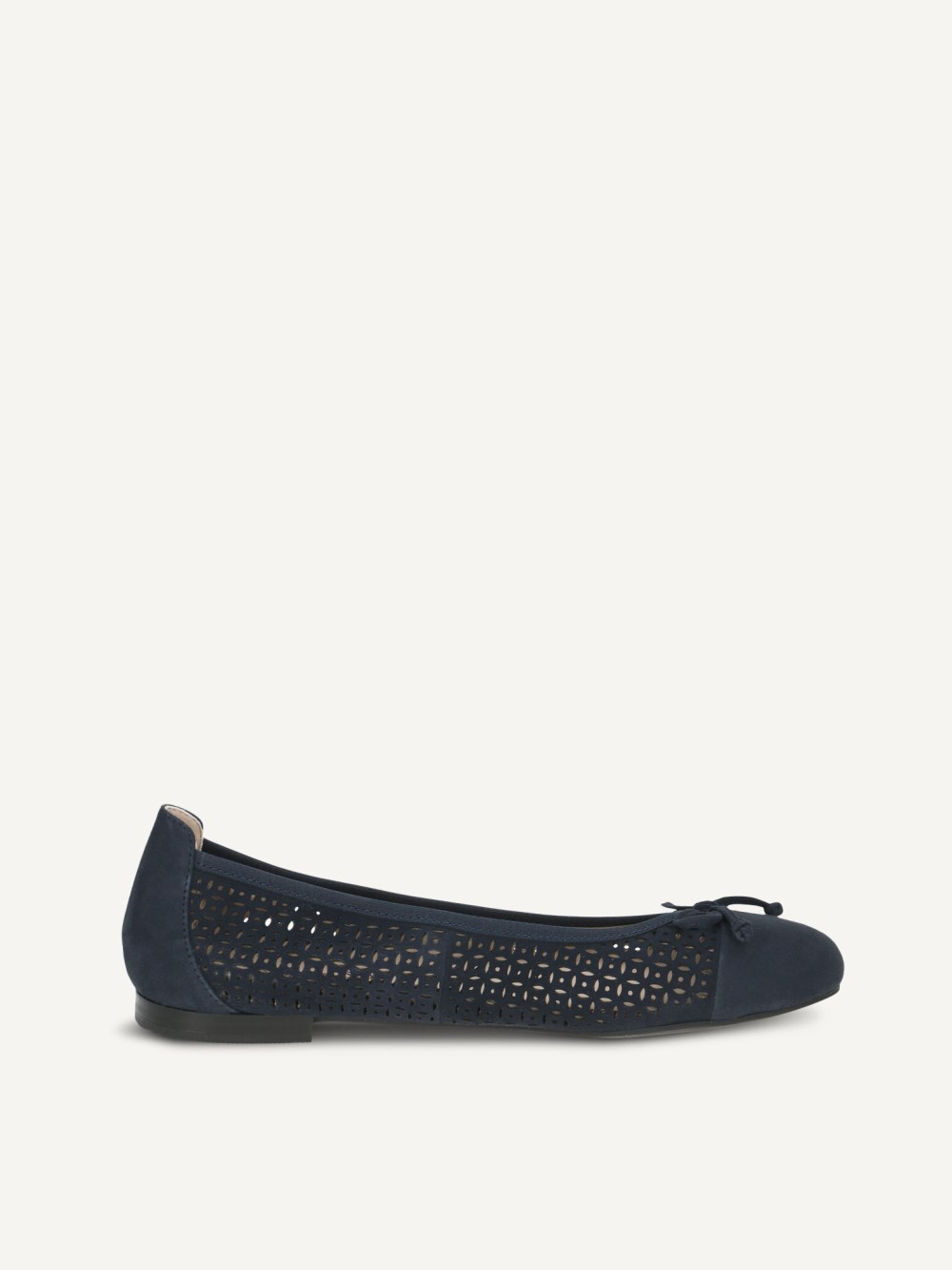 Caprice Ballerina - Ozeanfarbenes Wildleder