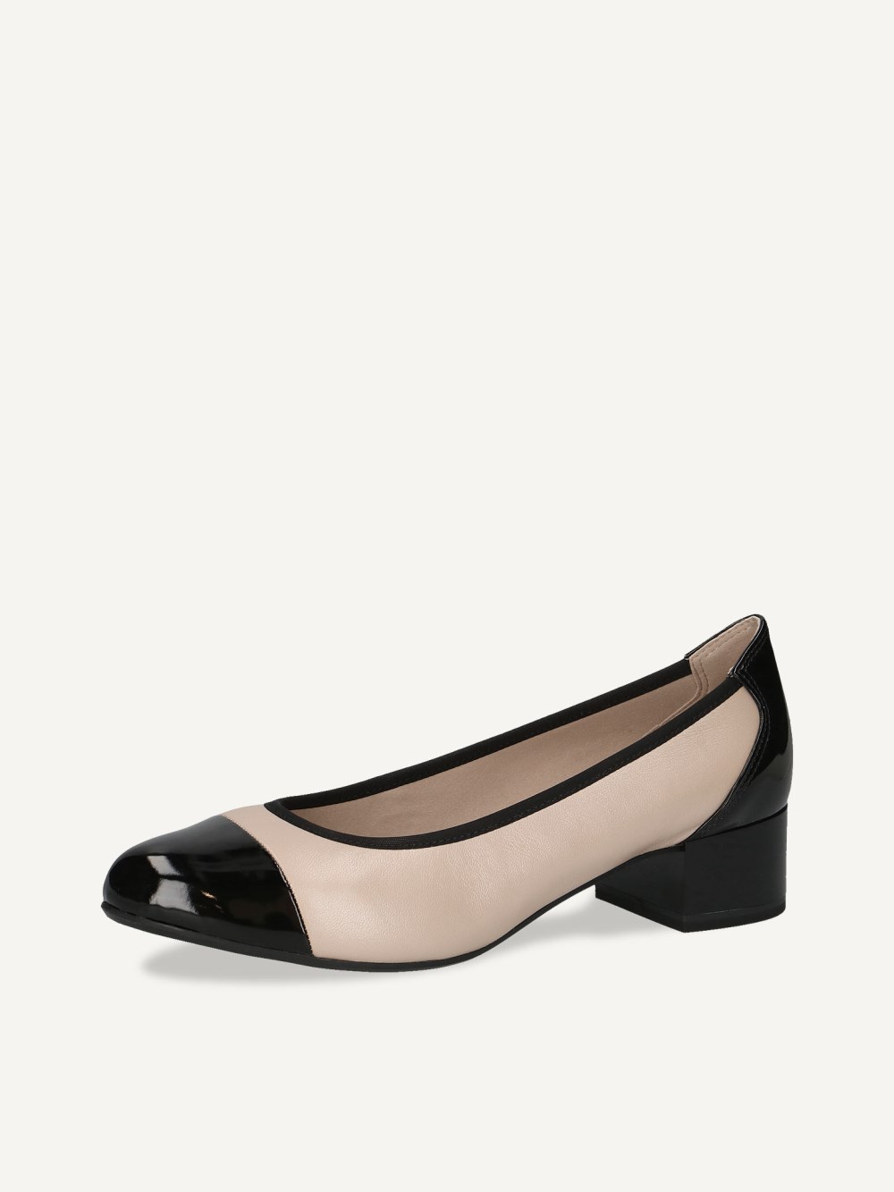 Caprice Pumps - Beigefarbenes Kammleder