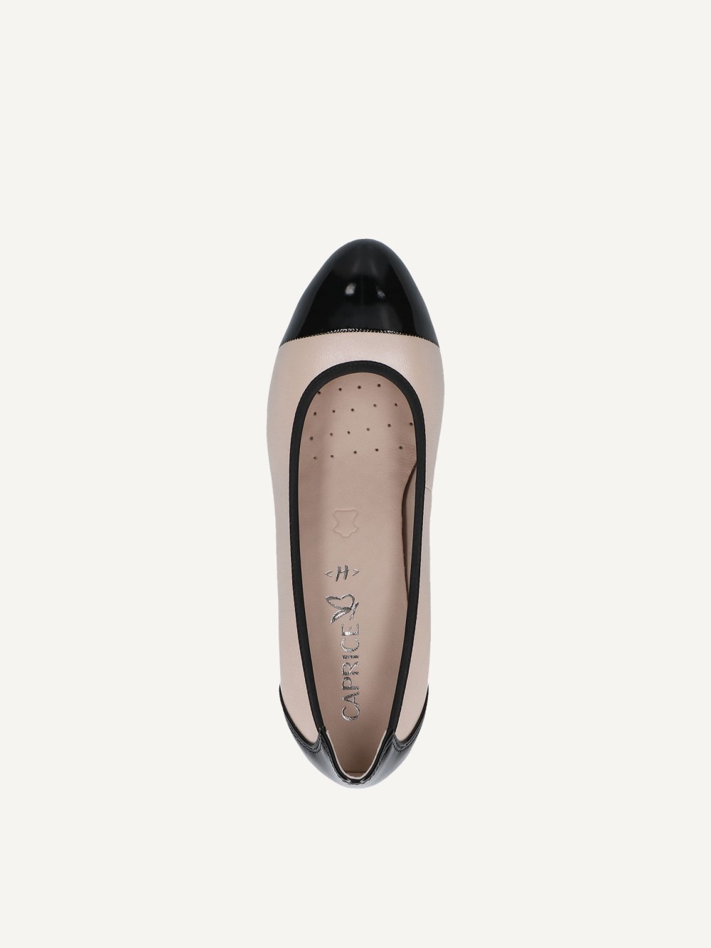 Caprice Pumps - Beigefarbenes Kammleder