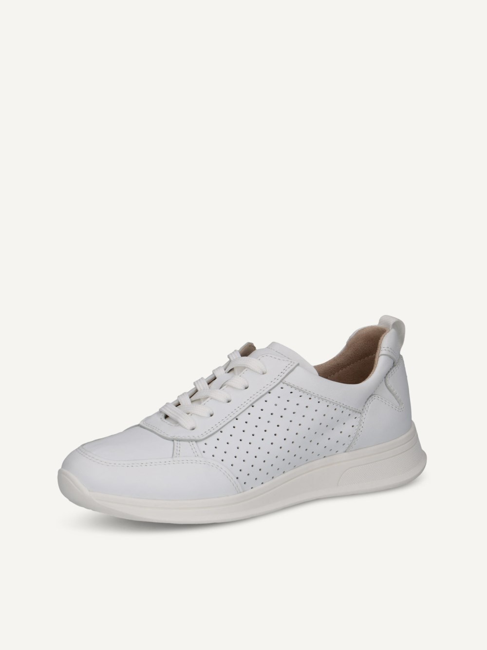 Caprice Sneaker - Weißes Nappaleder