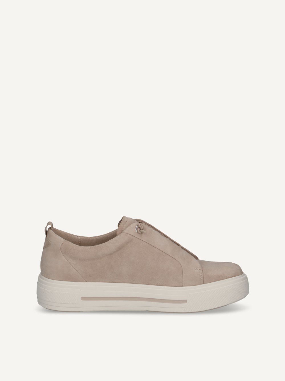 Caprice Sneaker - Sandfarbenes Wildleder