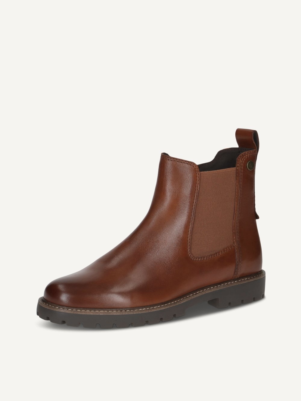 Caprice Stiefelette - Cognacfarbenes Nappaleder