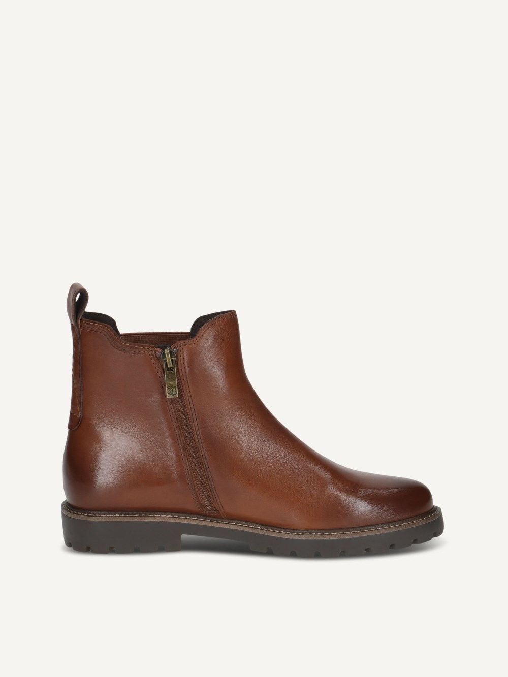 Caprice Stiefelette - Cognacfarbenes Nappaleder