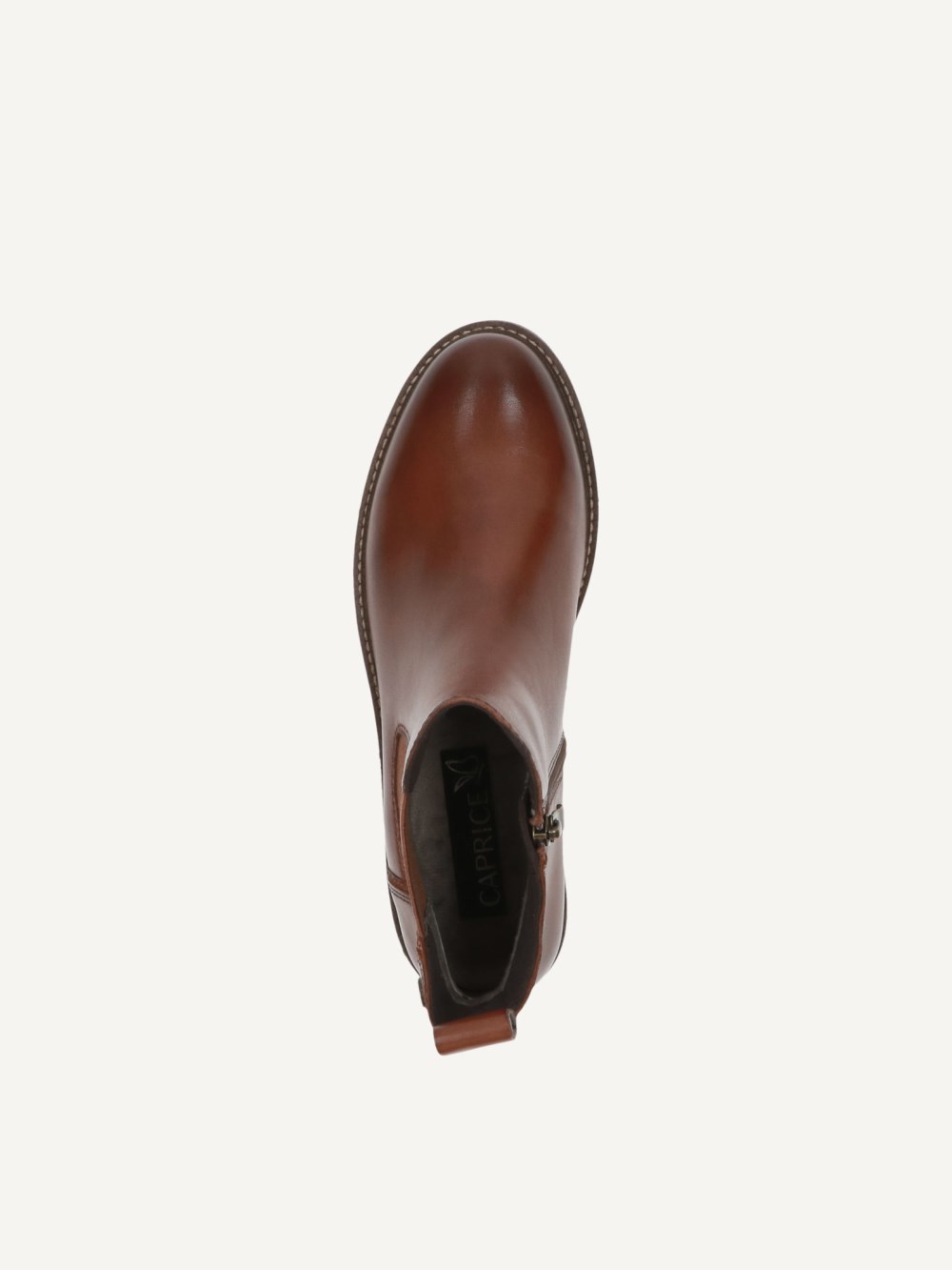 Caprice Stiefelette - Cognacfarbenes Nappaleder