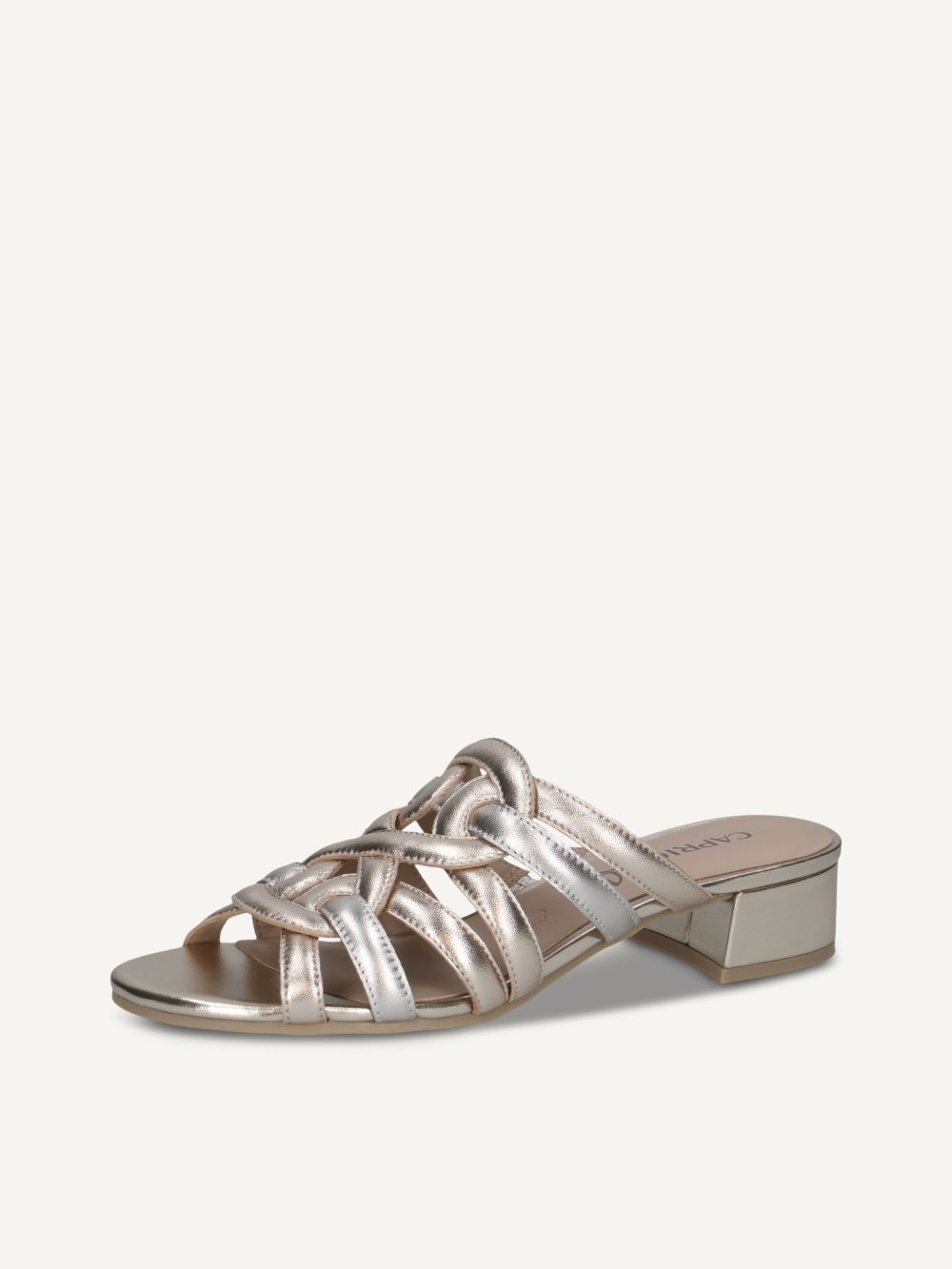 Caprice Pantolette - Hellgold-Comb