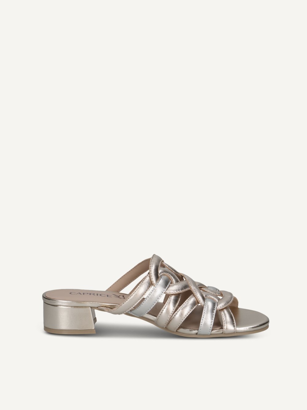 Caprice Pantolette - Hellgold-Comb