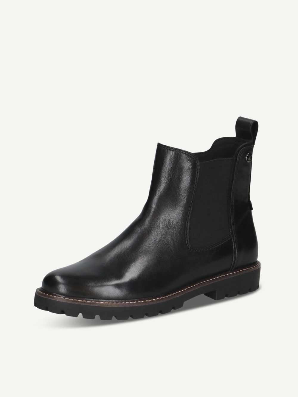 Caprice Stiefelette - Schwarzes Nappaleder
