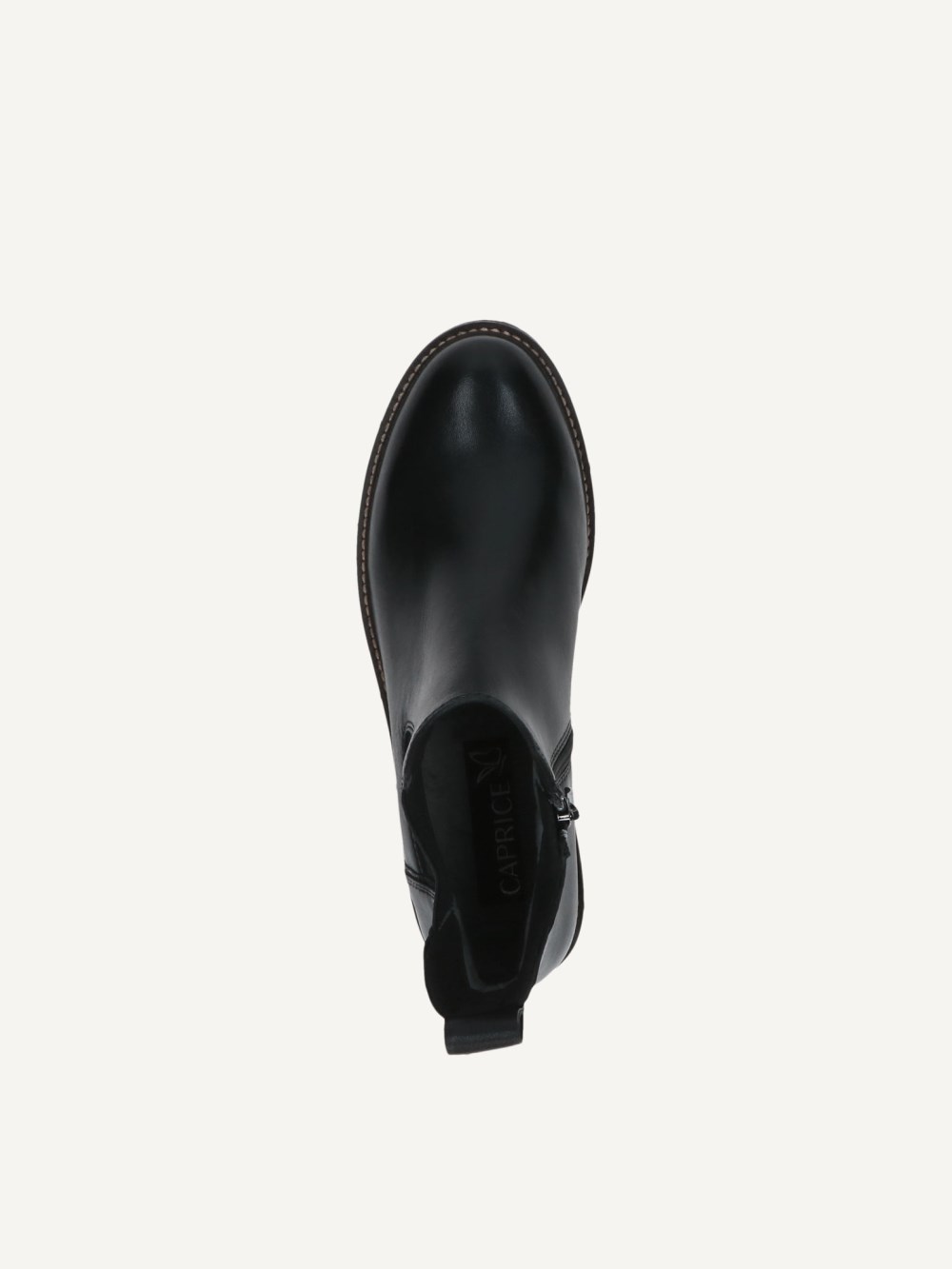 Caprice Stiefelette - Schwarzes Nappaleder