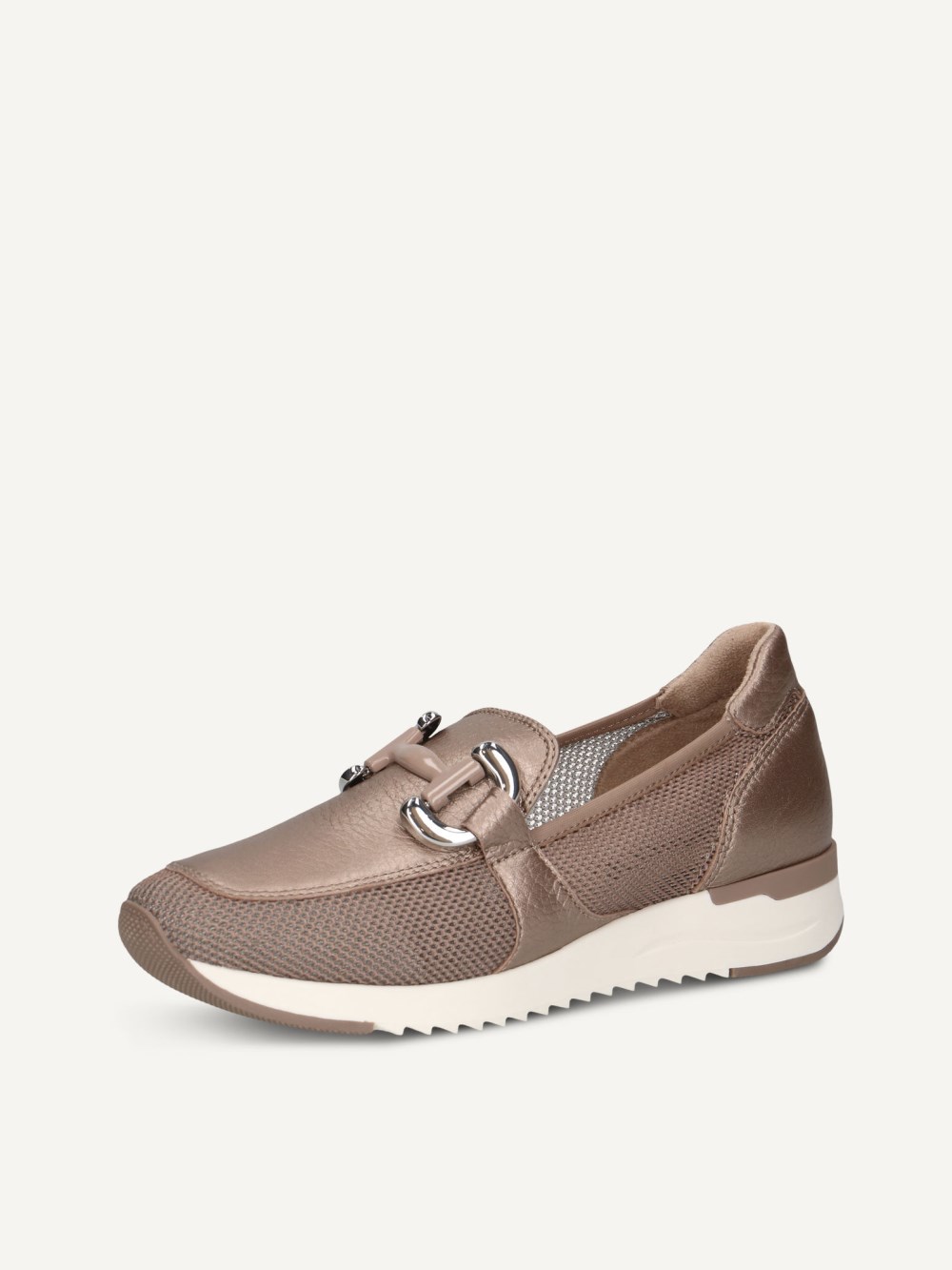 Caprice Slipper - Bronzefarbenes Kammleder