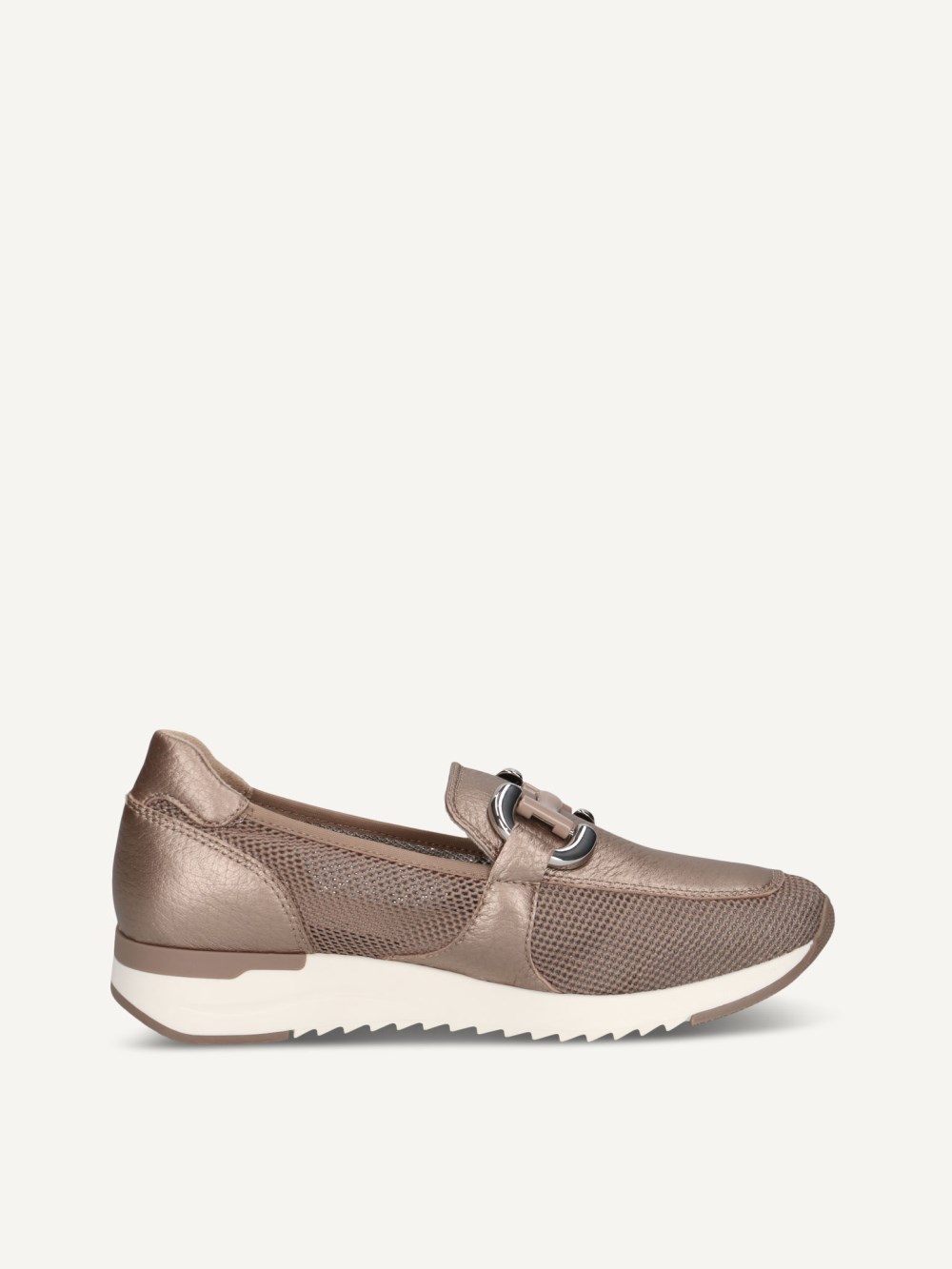 Caprice Slipper - Bronzefarbenes Kammleder
