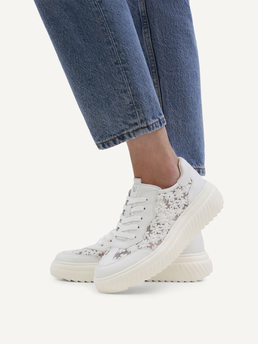 Caprice Sneaker - Weißer Kamm