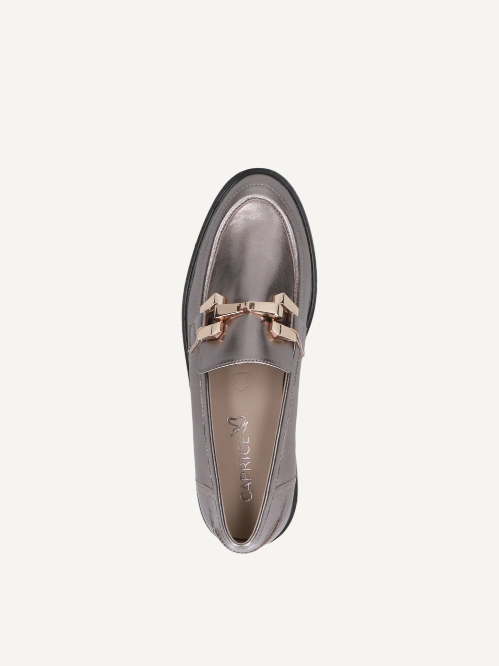 Caprice Slipper - Platinmetall