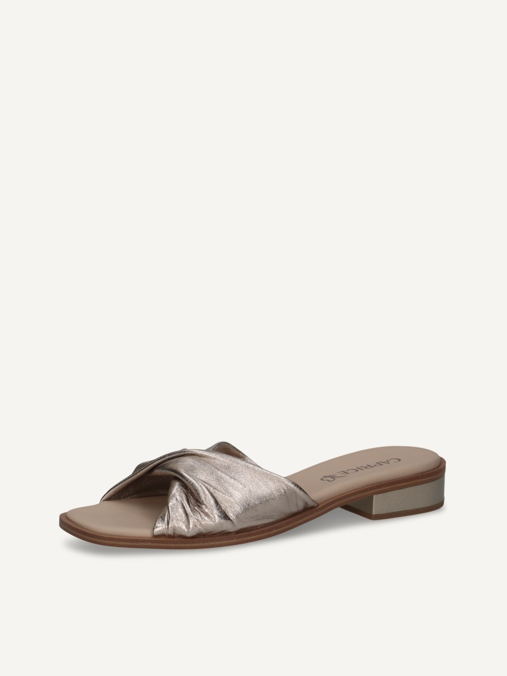 Caprice Pantolette - Taupe-Metallic