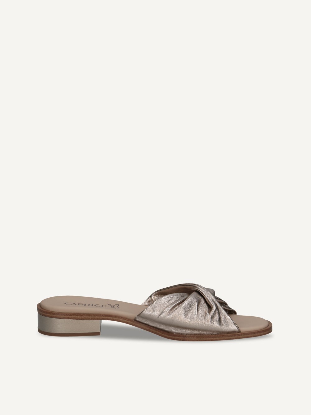 Caprice Pantolette - Taupe-Metallic