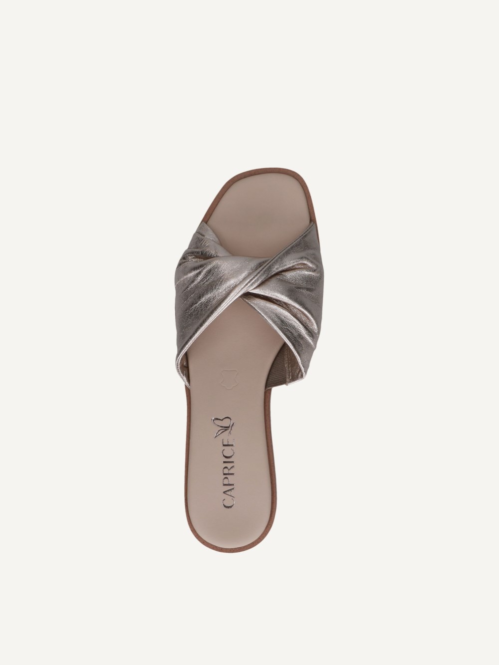 Caprice Pantolette - Taupe-Metallic