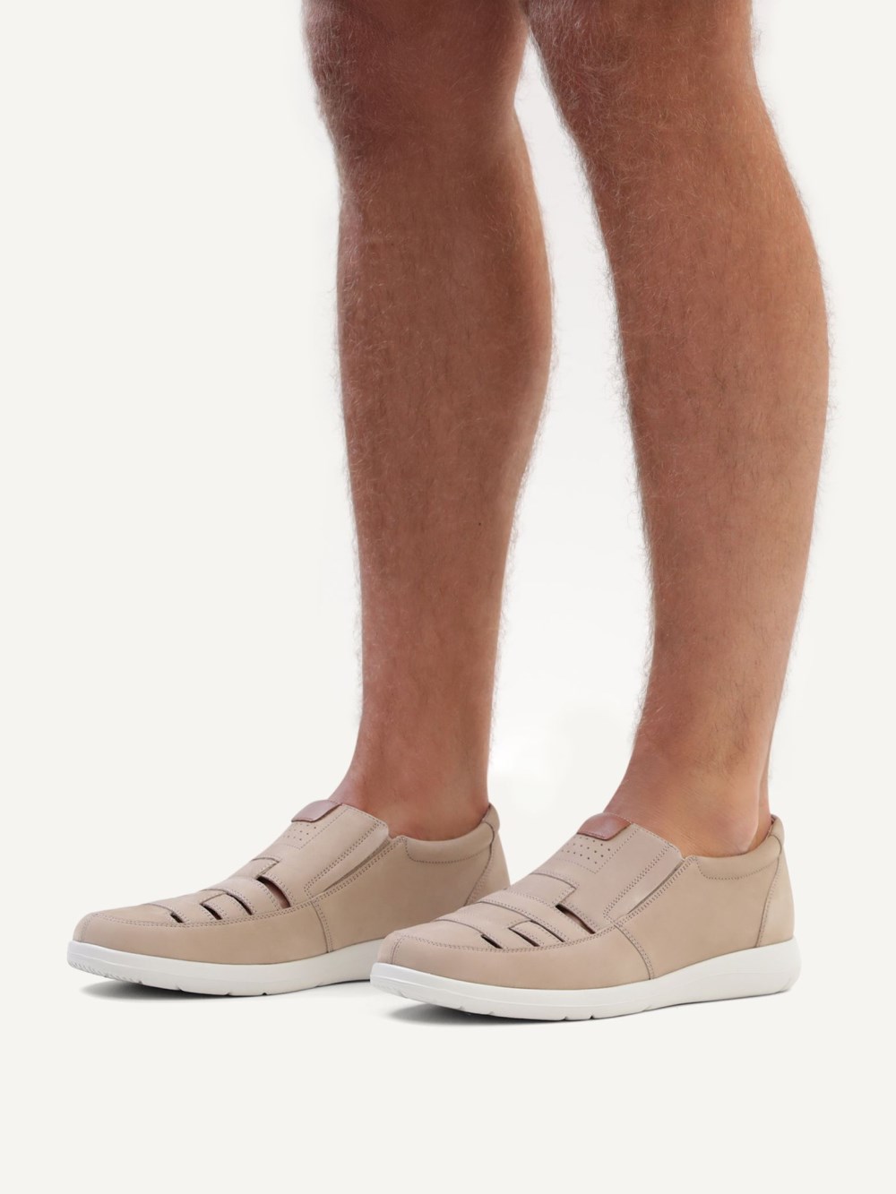 Caprice Slipper - Taupefarbenes Kammleder