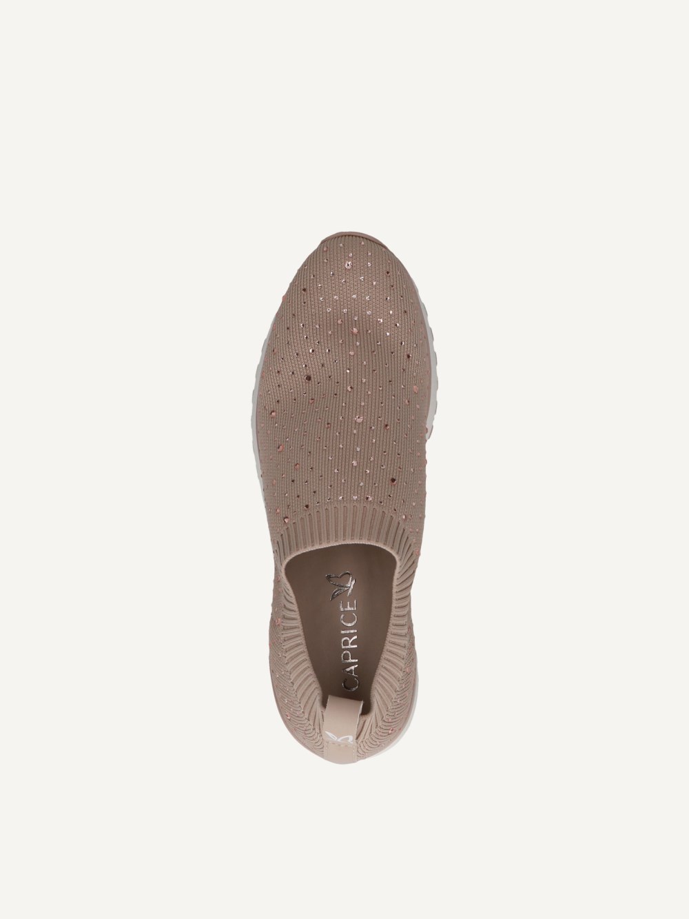 Caprice Sneaker - Sandfarbener Strick