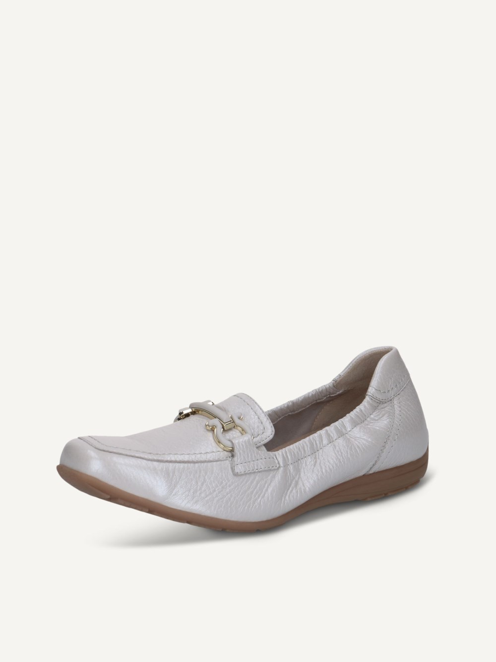 Caprice Slipper - Perlmuttfarbenes Hirschleder