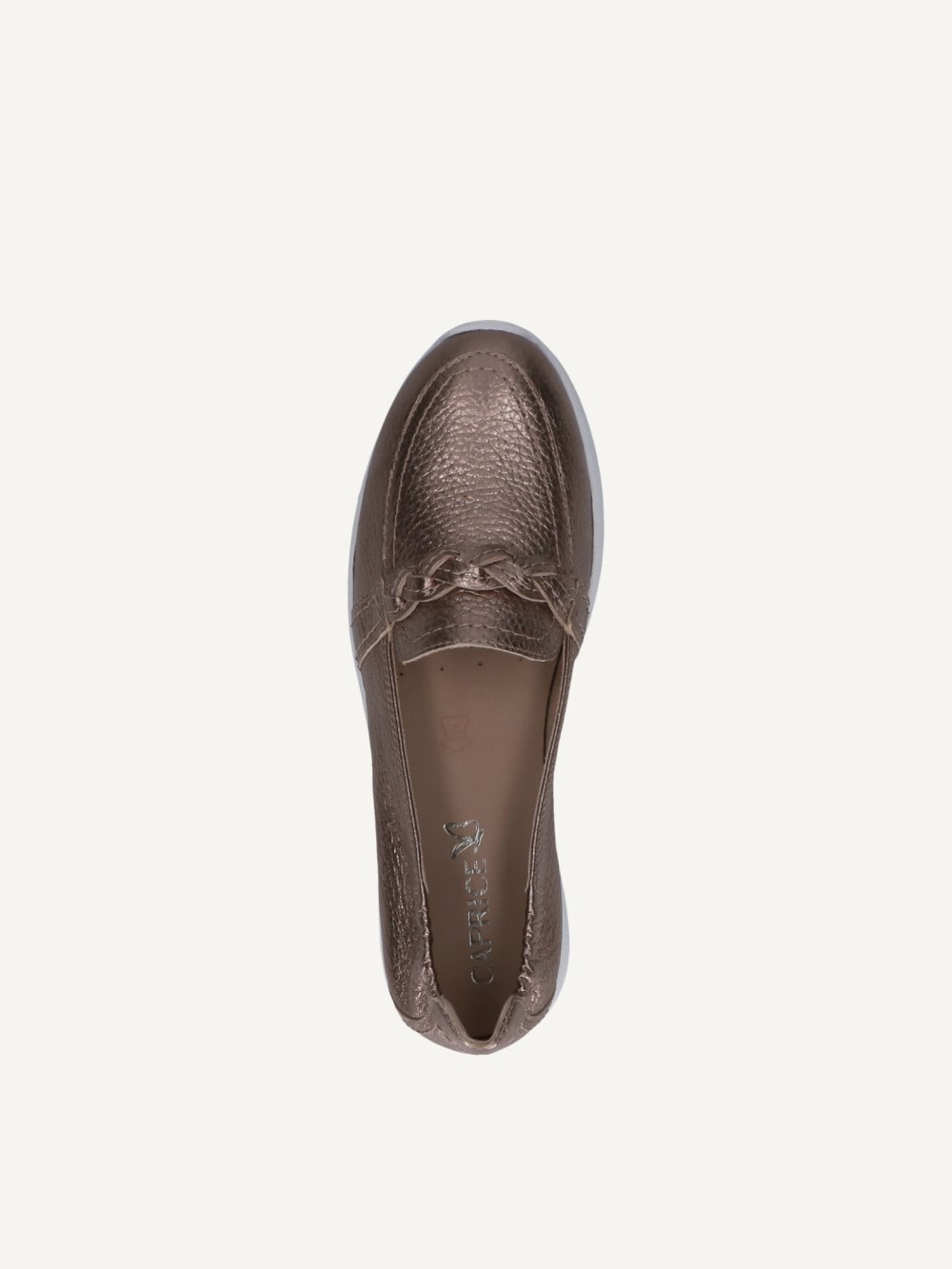 Caprice Slipper - Taupe Metallic-Deer