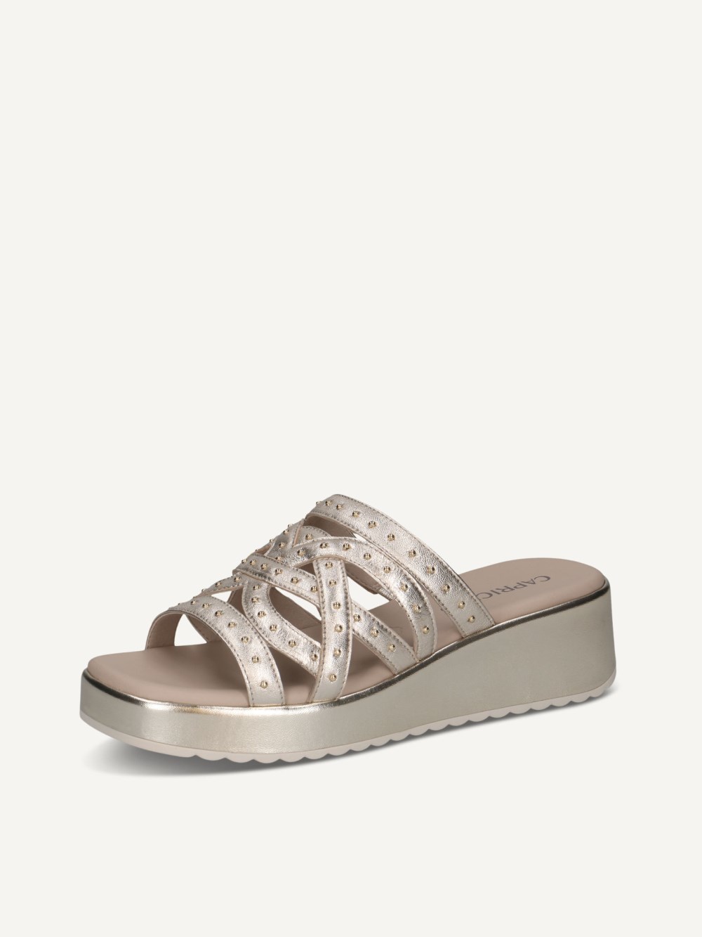 Caprice Pantolette - Hellgold-Metallic
