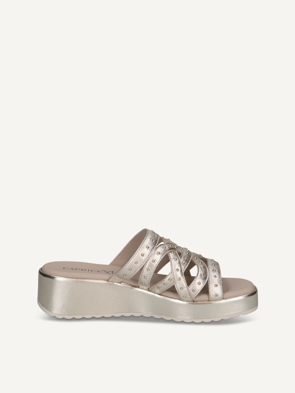 Caprice Pantolette - Hellgold-Metallic