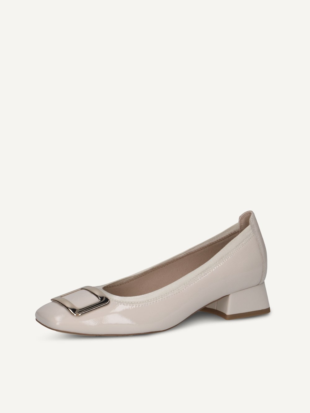 Caprice Pumps - Schneefarbenes Nappaleder