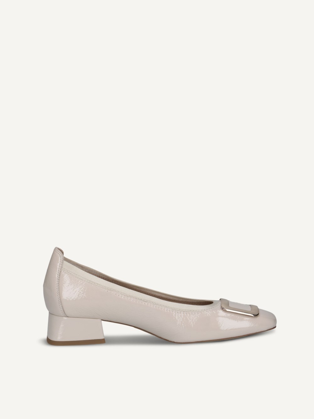 Caprice Pumps - Schneefarbenes Nappaleder